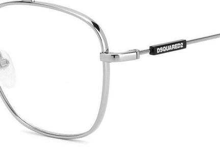 Okulary korekcyjne Dsquared2 D20047 6LB Kwadratowe Srebrne