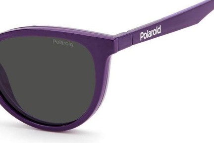 Okulary korekcyjne Polaroid Junior PLD8051/CS 789/M9 Polarized Kocie oczy Fioletowe