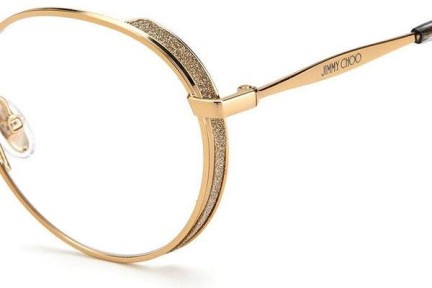 Okulary korekcyjne Jimmy Choo JC301 000 Okrągłe Złote