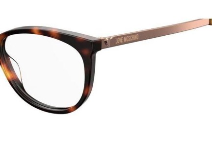 Okulary korekcyjne Love Moschino MOL534 086 Kocie oczy Havana