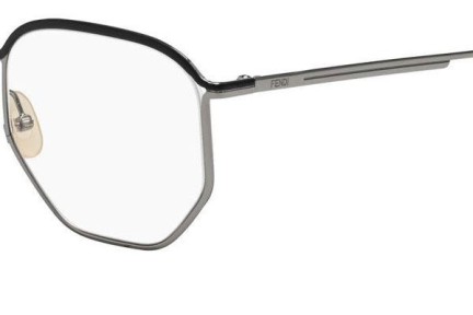 Okulary korekcyjne Fendi FFM0079 6LB Kwadratowe Srebrne