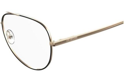 Okulary korekcyjne Love Moschino MOL531 807 Pilotki (Aviator) Złote