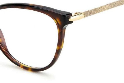 Okulary korekcyjne Jimmy Choo JC330 086 Kocie oczy Havana