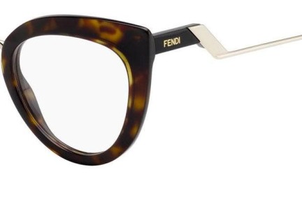 Okulary korekcyjne Fendi FF 0334 086 Kocie oczy Havana