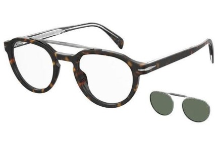 Okulary korekcyjne David Beckham DB1075/CS 45Z/UC Okrągłe Havana