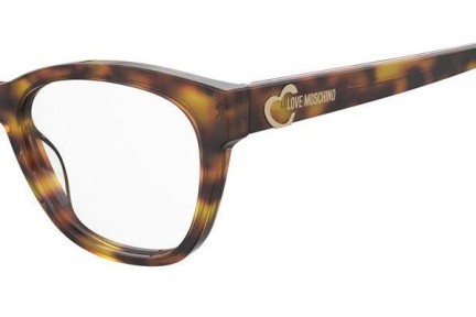 Okulary korekcyjne Love Moschino MOL598 GCR Kocie oczy Havana