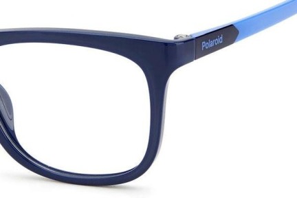 Okulary korekcyjne Polaroid Junior PLDD824 ZX9 Kwadratowe Niebieskie