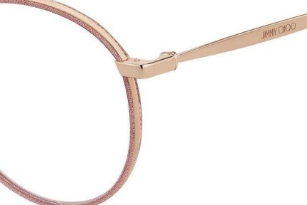 Okulary korekcyjne Jimmy Choo JC251/G W66 Okrągłe Różowe