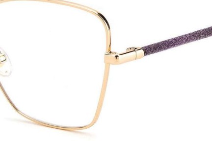 Okulary korekcyjne Jimmy Choo JC333 DDB Kocie oczy Złote