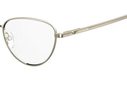 Okulary korekcyjne Love Moschino MOL551 3YG Kocie oczy Złote