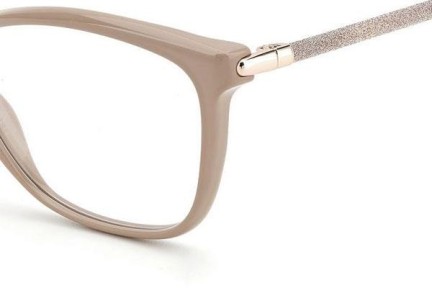 Okulary korekcyjne Jimmy Choo JC320 FWM Kwadratowe Beżowe