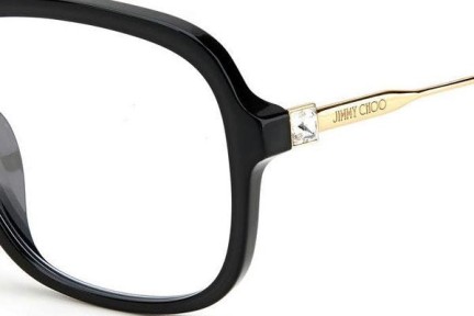 Okulary korekcyjne Jimmy Choo JC326/F 807 Kwadratowe Czarne