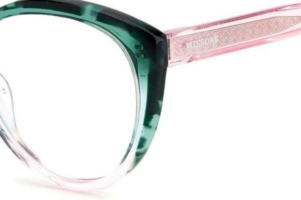 Okulary korekcyjne Missoni MIS0094 MYA Kocie oczy Zielone