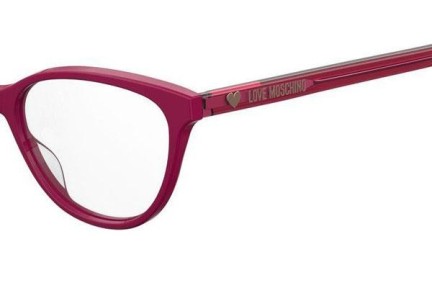 Okulary korekcyjne Love Moschino MOL545 8CQ Kocie oczy Różowe