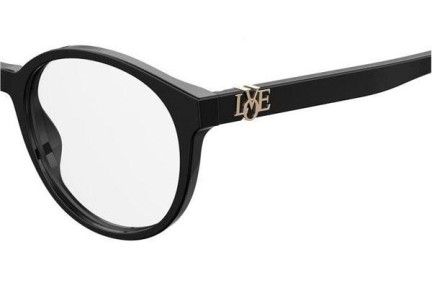 Okulary korekcyjne Love Moschino MOL523 807 Okrągłe Czarne