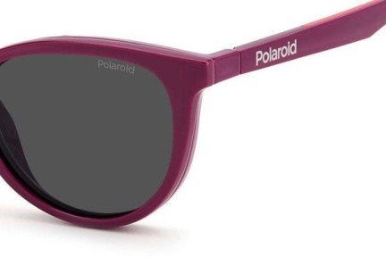 Okulary korekcyjne Polaroid Junior PLD8051/CS B3V/M9 Polarized Kocie oczy Fioletowe