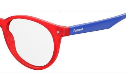 Okulary korekcyjne Polaroid Junior PLDD814 C9A Okrągłe Czerwone