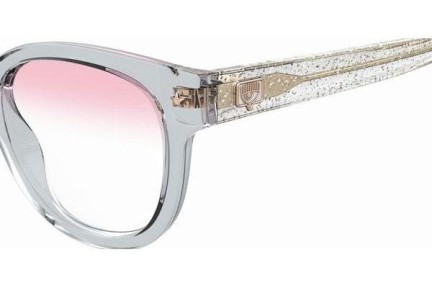 Okulary korekcyjne Chiara Ferragni CF7018/BB KB7/7M blue-light [non-prescription] Okrągłe Szare