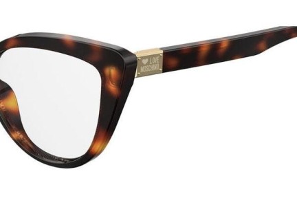 Okulary korekcyjne Love Moschino MOL500 086 Kocie oczy Havana