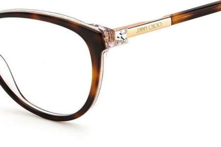Okulary korekcyjne Jimmy Choo JC287 DXH Kocie oczy Havana
