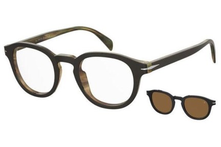 Okulary korekcyjne David Beckham DB1080/CS 05K/SP Okrągłe Brązowe
