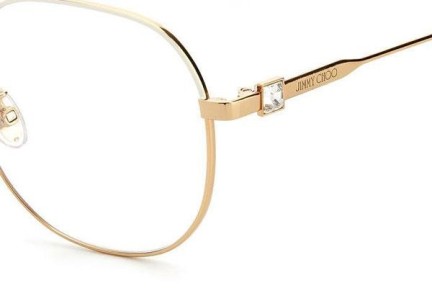 Okulary korekcyjne Jimmy Choo JC305/G IJS Okrągłe Złote