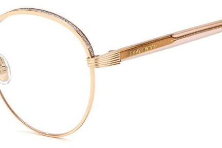 Okulary korekcyjne Jimmy Choo JC267/G DDB Okrągłe Złote