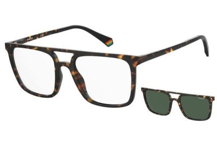Okulary korekcyjne Polaroid PLD6166/CS 086/UC Polarized Kwadratowe Havana