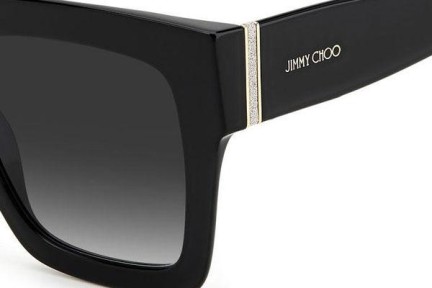 Okulary przeciwsłoneczne Jimmy Choo EDNA/S 807/9O Kwadratowe Czarne