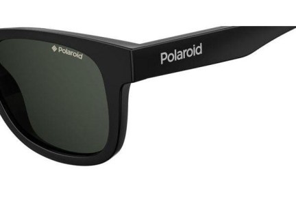 Okulary przeciwsłoneczne Polaroid Junior PLD8009/N/NEW 807/M9 Polarized Kwadratowe Czarne