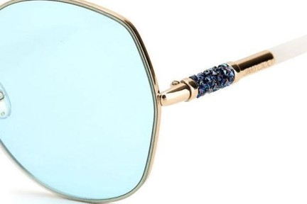 Okulary przeciwsłoneczne Jimmy Choo MELY/S 08C/1P Okrągłe Złote