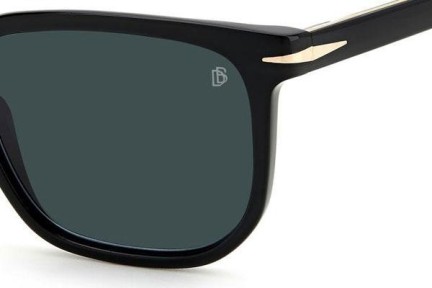 Zonnebril David Beckham DB1076/S 807/KU Vierkant Zwart