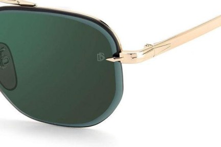 Okulary przeciwsłoneczne David Beckham DB1078/S 06J/MT Prostokątne Złote