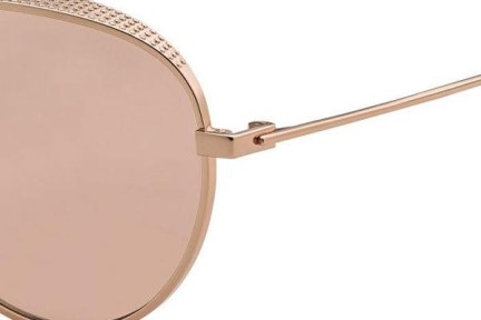 Okulary przeciwsłoneczne Jimmy Choo ELLO/S BKU/2S Okrągłe Złote