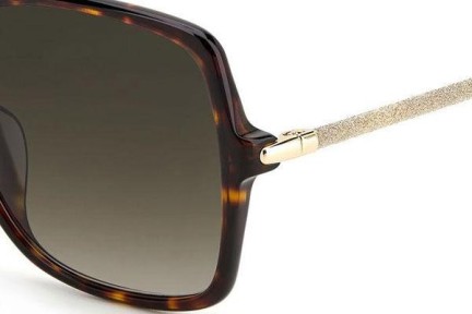 Okulary przeciwsłoneczne Jimmy Choo EPPIE/G/S 086/HA Kwadratowe Havana