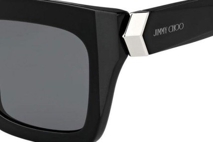 Okulary przeciwsłoneczne Jimmy Choo MAIKA/S 807/IR Oversize Czarne