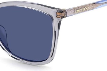 Okulary przeciwsłoneczne Jimmy Choo BA/G/S KB7/KU Kocie oczy Szare
