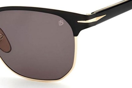 Okulary przeciwsłoneczne David Beckham DB7057/F/S I46/IR Browline Czarne
