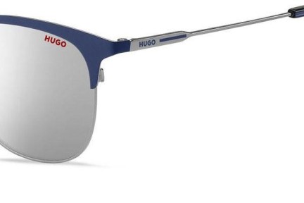Okulary przeciwsłoneczne HUGO HG1208/S KU0/DC Browline Niebieskie