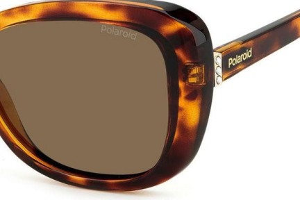 Okulary przeciwsłoneczne Polaroid PLD4132/S/X 086/SP Polarized Kocie oczy Havana