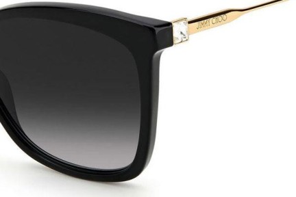 Okulary przeciwsłoneczne Jimmy Choo MACI/S 807/9O Kocie oczy Czarne