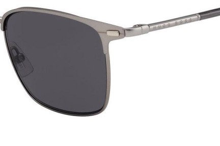 Okulary przeciwsłoneczne BOSS BOSS1122/S R81/IR Browline Srebrne