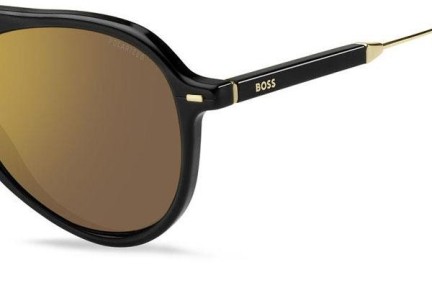 Okulary przeciwsłoneczne BOSS BOSS1356/S 807/YL Pilotki (Aviator) Czarne