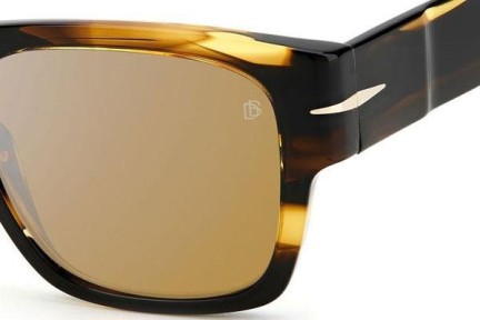 Okulary przeciwsłoneczne David Beckham DB7000/SBOLD KVI/Z0 Kwadratowe Havana