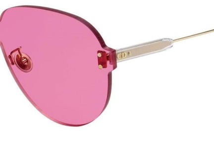 Okulary przeciwsłoneczne Dior Colorquake 3 MU1/U1 Polarized Pojedyncze | Shield Różowe