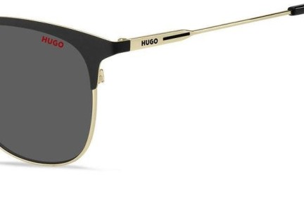 Okulary przeciwsłoneczne HUGO HG1208/S I46/IR Browline Czarne