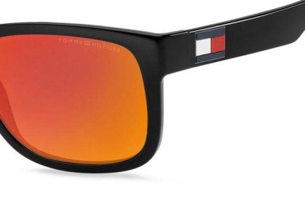 Okulary przeciwsłoneczne Tommy Hilfiger TH1556/S 807/UZ Prostokątne Czarne
