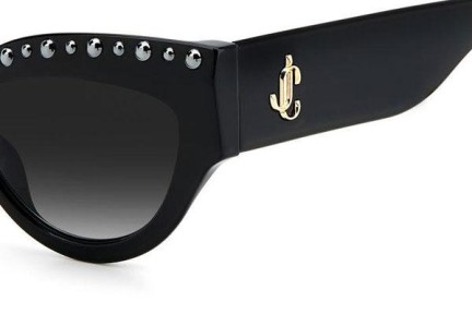 Okulary przeciwsłoneczne Jimmy Choo SONJA/G/N/S 807/9O Kocie oczy Czarne