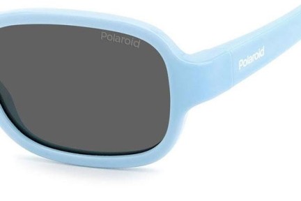 Okulary przeciwsłoneczne Polaroid Junior PLDK003/S MVU/M9 Polarized Owalne Niebieskie