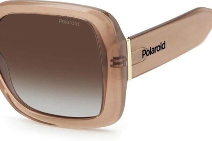 Okulary przeciwsłoneczne Polaroid PLD6168/S 10A/LA Polarized Kwadratowe Beżowe